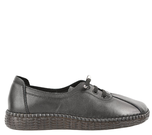 Pantofi casual, dama, FORMAZIONE, 2810 negru, piele naturala